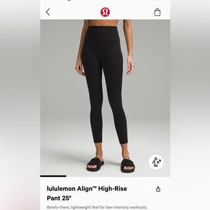 Brand New 25” Lululemon Align Leggings